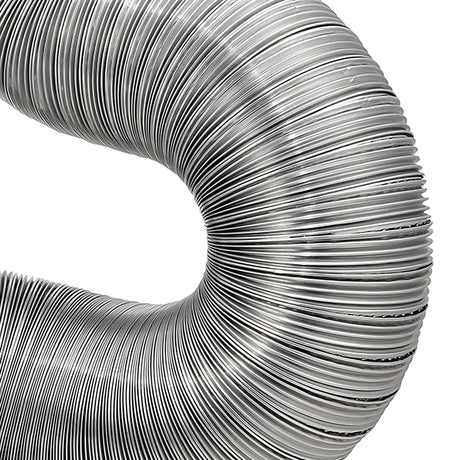 Lambro 8-Ft. Flexible Aluminum Semi-Rigid Double-Lock Air Duct, 3 In. Diameter
