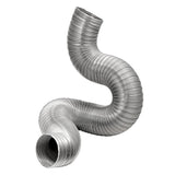 Lambro 8-Ft. Flexible Aluminum Semi-Rigid Double-Lock Air Duct, 4 In. Diameter