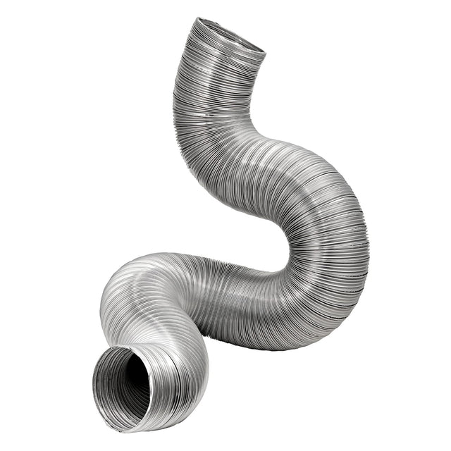 Lambro 8-Ft. Flexible Aluminum Semi-Rigid Double-Lock Air Duct, 4 In. Diameter