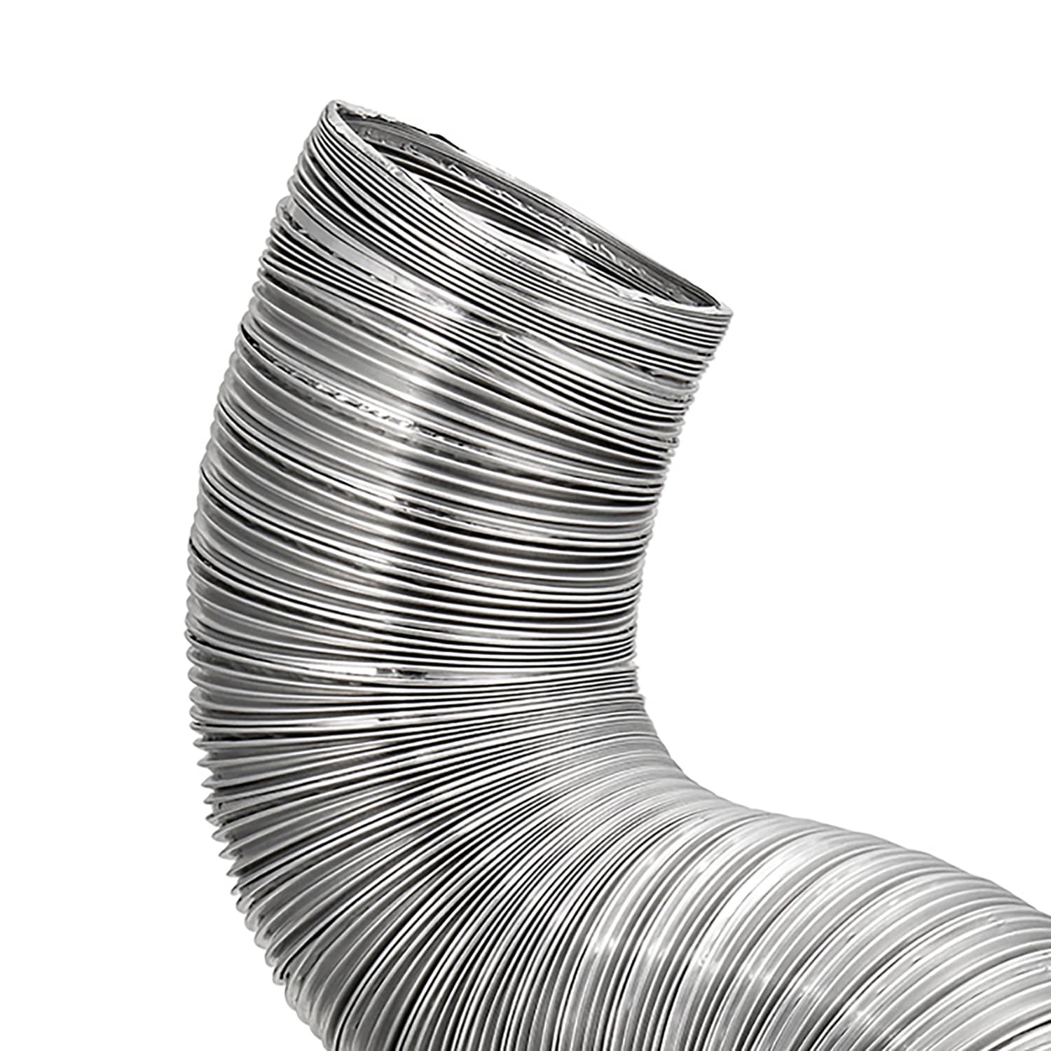 Lambro 8-Ft. Flexible Aluminum Semi-Rigid Double-Lock Air Duct, 4 In. Diameter
