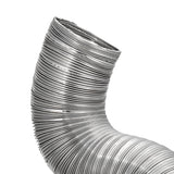 Lambro 8-Ft. Flexible Aluminum Semi-Rigid Double-Lock Air Duct, 4 In. Diameter