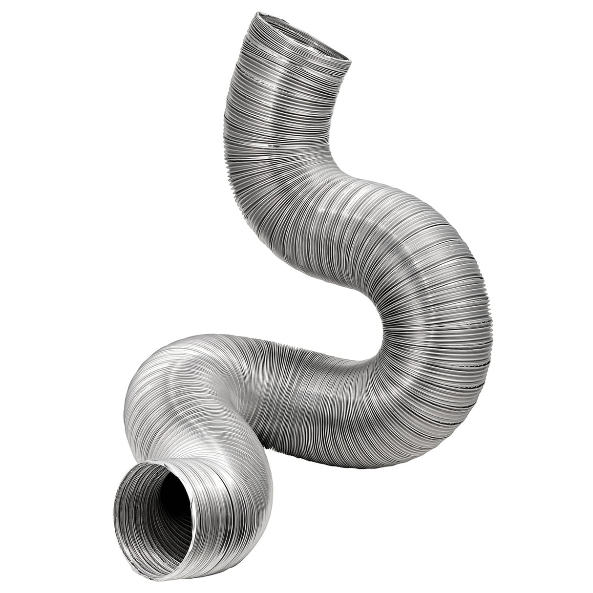 Lambro 8-Ft. Flexible Aluminum Semi-Rigid Double-Lock Air Duct, 6 In. Diameter