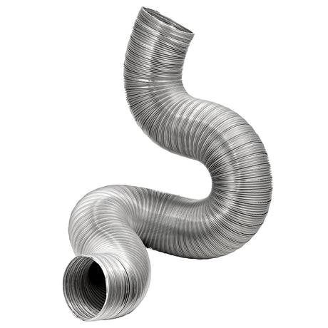Lambro 8-Ft. Flexible Aluminum Semi-Rigid Double-Lock Air Duct, 6 In. Diameter