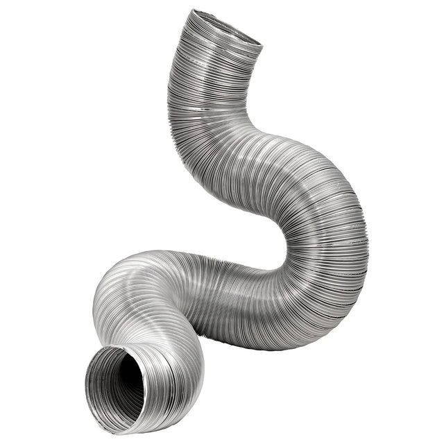 Lambro 8-Ft. Flexible Aluminum Semi-Rigid Double-Lock Air Duct, 6 In. Diameter