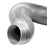 Lambro 8-Ft. Flexible Aluminum Semi-Rigid Double-Lock Air Duct, 6 In. Diameter