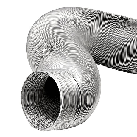 Lambro 8-Ft. Flexible Aluminum Semi-Rigid Double-Lock Air Duct, 6 In. Diameter