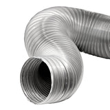 Lambro 8-Ft. Flexible Aluminum Semi-Rigid Double-Lock Air Duct, 8 In. Diameter