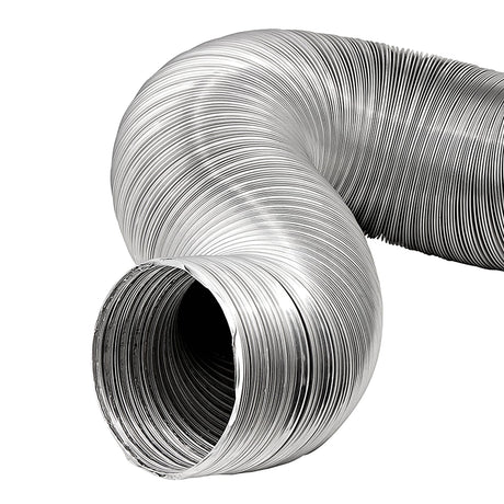 Lambro 8-Ft. Flexible Aluminum Semi-Rigid Double-Lock Air Duct, 8 In. Diameter