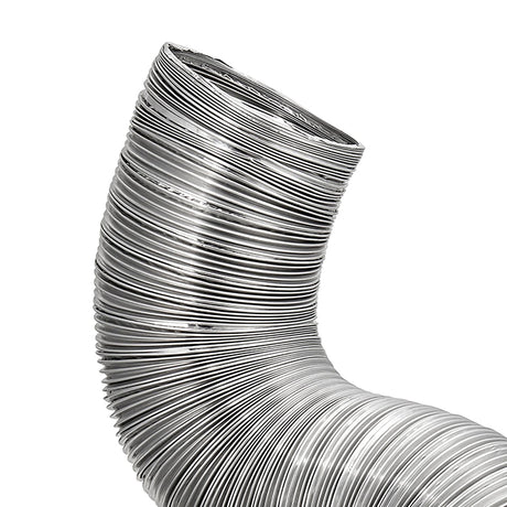 Lambro 8-Ft. Flexible Aluminum Semi-Rigid Double-Lock Air Duct, 8 In. Diameter