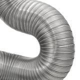 Lambro 8-Ft. Flexible Aluminum Semi-Rigid Double-Lock Air Duct, 8 In. Diameter