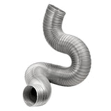 Lambro 8-Ft. Flexible Aluminum Semi-Rigid Double-Lock Air Duct, 10 In. Diameter