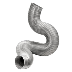 Lambro 8-Ft. Flexible Aluminum Semi-Rigid Double-Lock Air Duct, 10 In. Diameter