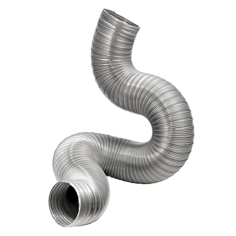 Lambro 8-Ft. Flexible Aluminum Semi-Rigid Double-Lock Air Duct, 10 In. Diameter