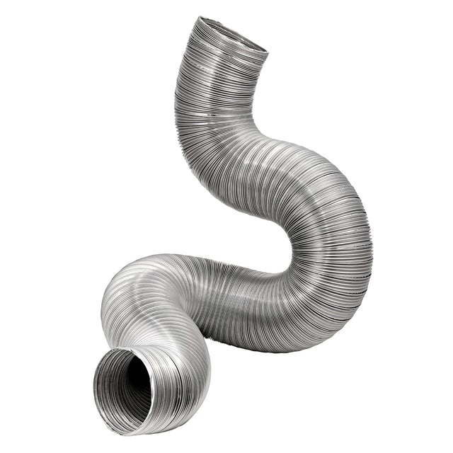 Lambro 8-Ft. Flexible Aluminum Semi-Rigid Double-Lock Air Duct, 10 In. Diameter