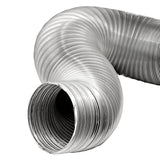 Lambro 8-Ft. Flexible Aluminum Semi-Rigid Double-Lock Air Duct, 10 In. Diameter