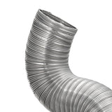 Lambro 8-Ft. Flexible Aluminum Semi-Rigid Double-Lock Air Duct, 10 In. Diameter