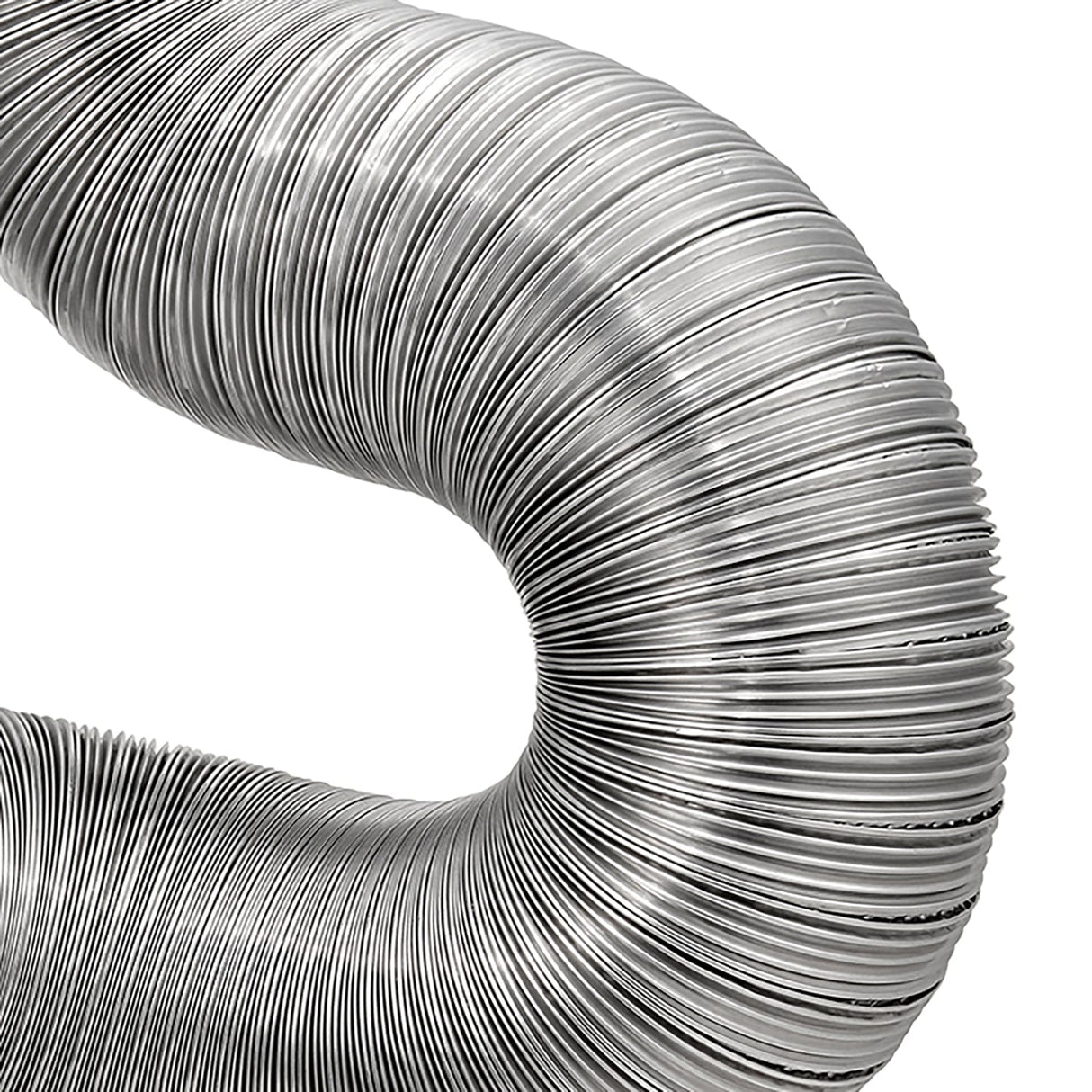 Lambro 8-Ft. Flexible Aluminum Semi-Rigid Double-Lock Air Duct, 10 In. Diameter