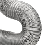 Lambro 8-Ft. Flexible Aluminum Semi-Rigid Double-Lock Air Duct, 10 In. Diameter