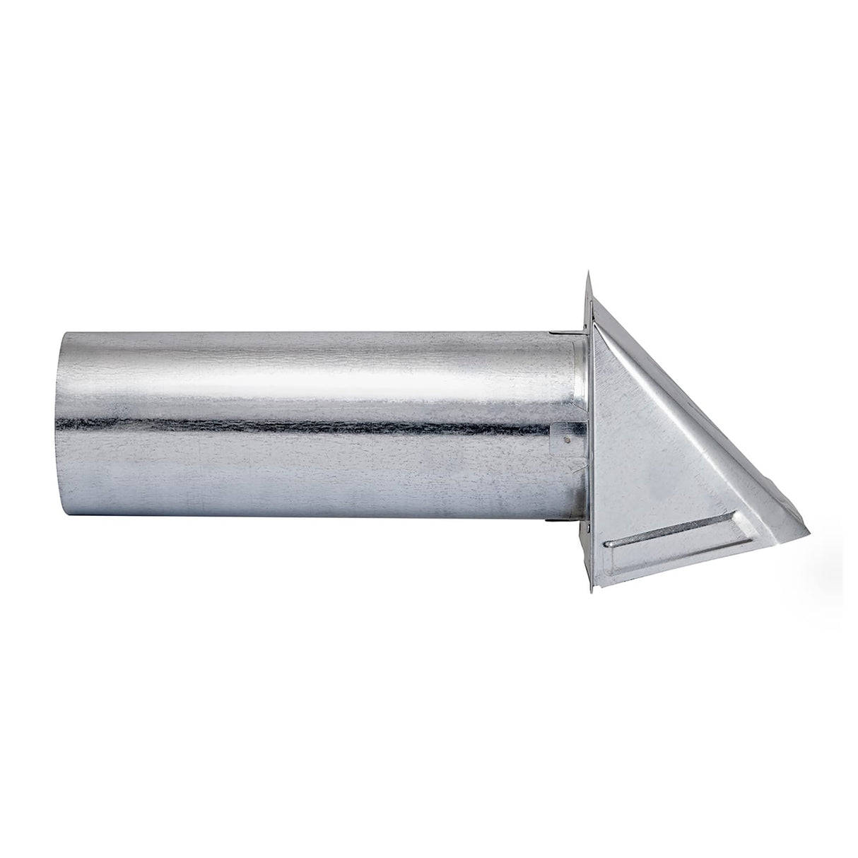 Lambro 4-In. 26-Gauge Galvanized Steel Wall Exhaust Hood Bath Fan Vent with Damper, Wire-Mesh Screen, and 11-In. Pipe, 34400G