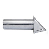 Lambro 4-In. 26-Gauge Galvanized Steel Wall Exhaust Hood Bath Fan Vent with Damper, Wire-Mesh Screen, and 11-In. Pipe, 34400G