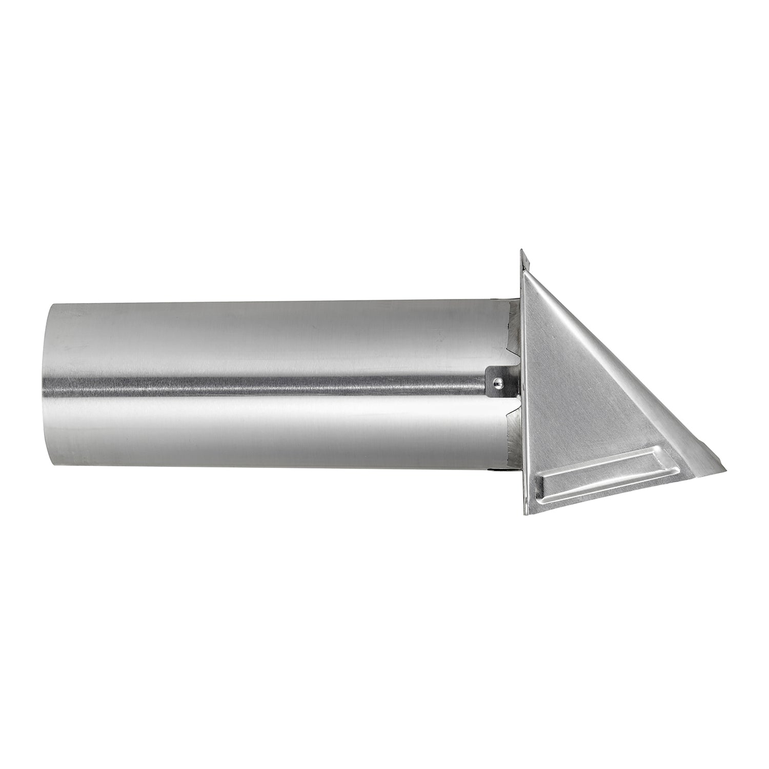 Lambro 4-In. 26-Gauge Galvanized Steel Fresh Air Intake Vent with Wire-Mesh Screen and 11-In. Pipe, No Damper, 34400GNDMS
