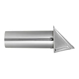 Lambro 4-In. 26-Gauge Galvanized Steel Fresh Air Intake Vent with Wire-Mesh Screen and 11-In. Pipe, No Damper, 34400GNDMS