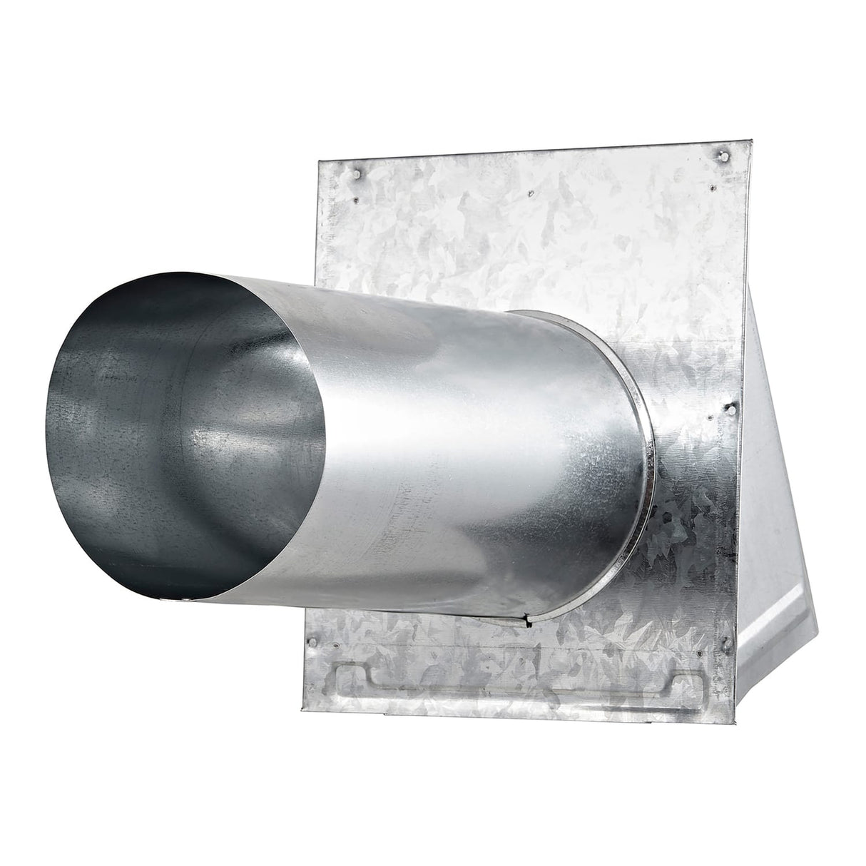 Lambro 6-In. 26-Gauge Galvanized Steel Wall Exhaust Hood Bath Fan Vent with Damper, Wire Mesh Screen, and 11-In. Pipe, 3460GMS-11