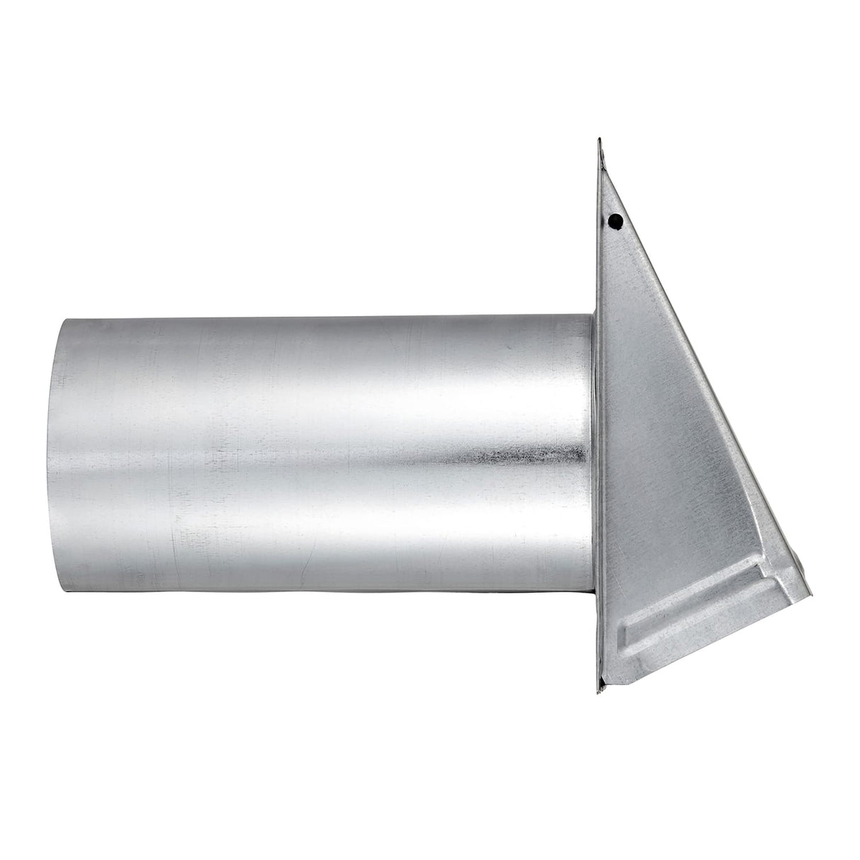 Lambro 6-In. 26-Gauge Galvanized Steel Wall Exhaust Hood Bath Fan Vent with Damper, Wire Mesh Screen, and 11-In. Pipe, 3460GMS-11