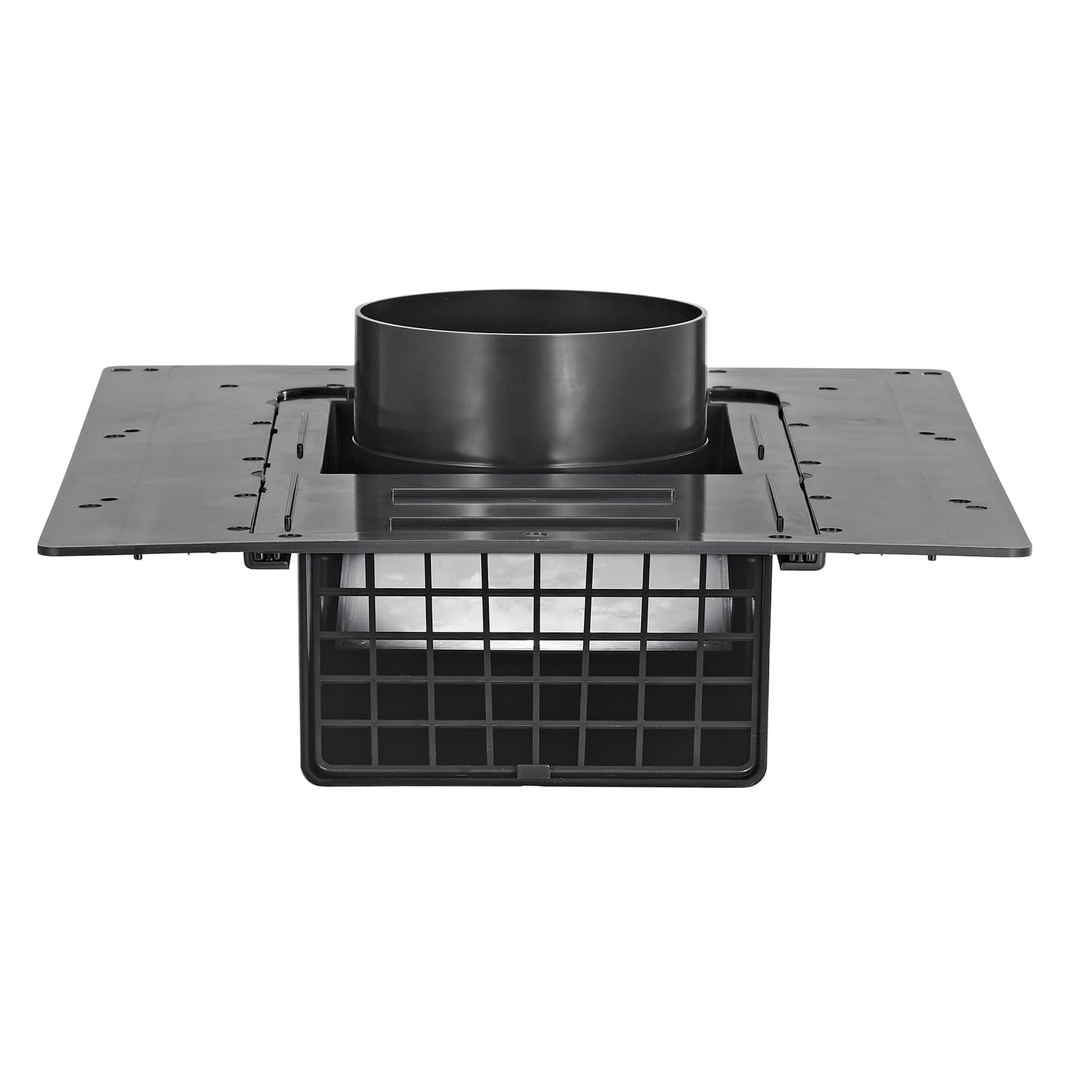 Lambro 4-In. ABS Plastic Roof Exhaust Vent with Damper and Removable Screen, Black, 3540