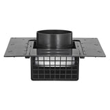Lambro 4-In. ABS Plastic Roof Exhaust Vent with Damper and Removable Screen, Black, 3540