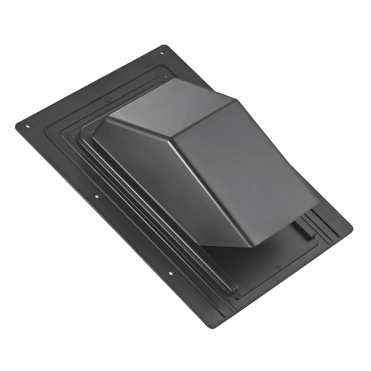 Lambro 4-In. ABS Plastic Roof Exhaust Vent with Damper and Removable Screen, Black, 3540
