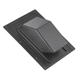 Lambro 4-In. ABS Plastic Roof Exhaust Vent with Damper and Removable Screen, Black, 3540