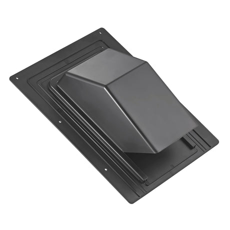 Lambro 4-In. ABS Plastic Roof Exhaust Vent with Damper and Removable Screen, Black, 3540