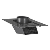 Lambro 4-In. ABS Plastic Roof Exhaust Vent with Damper and Removable Screen, Black, 3540