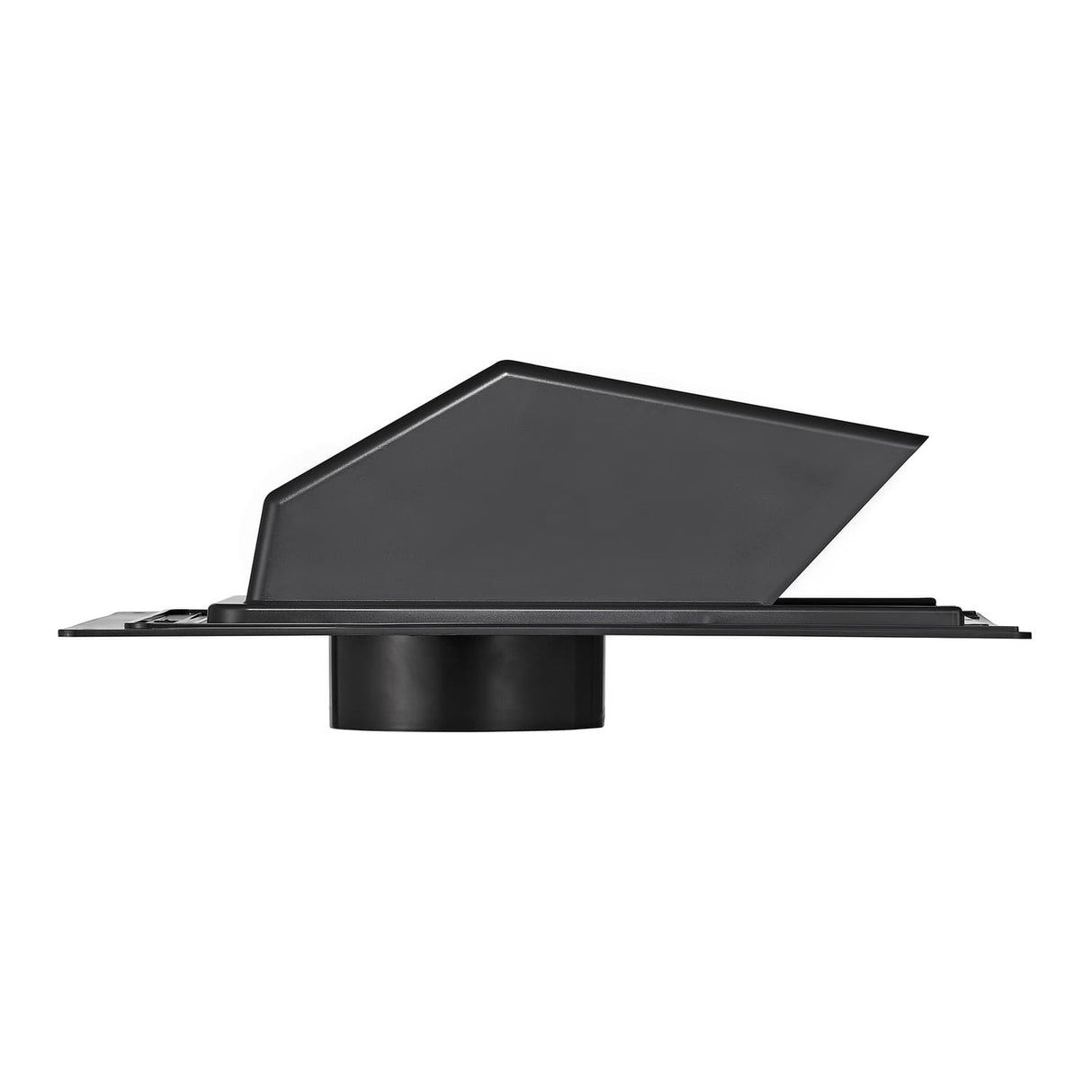 Lambro 4-In. ABS Plastic Roof Exhaust Vent with Damper and Removable Screen, Black, 3540