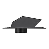 Lambro 4-In. ABS Plastic Roof Exhaust Vent with Damper and Removable Screen, Black, 3540