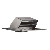 Lambro 6-In. ABS Plastic Roof Exhaust Vent with Damper, Screen, and Snap-on Collar, 356-6