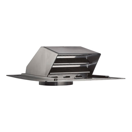 Lambro 6-In. ABS Plastic Roof Exhaust Vent with Damper, Screen, and Snap-on Collar, 356-6