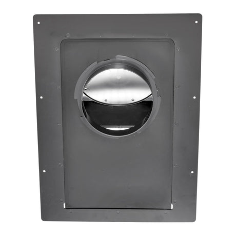 Lambro 6-In. ABS Plastic Roof Exhaust Vent with Damper, Screen, and Snap-on Collar, 356-6