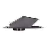 Lambro 6-In. ABS Plastic Roof Exhaust Vent with Damper, Screen, and Snap-on Collar, 356-6