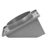 Lambro 8-In. Plastic Wall Exhaust or Air Intake Vent with Hinged Screen and Removable Damper, Gray, 389G