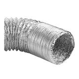 Lambro 4-In. UL 2158A Clothes Dryer Foil Flex Transition Duct, 50 Ft.