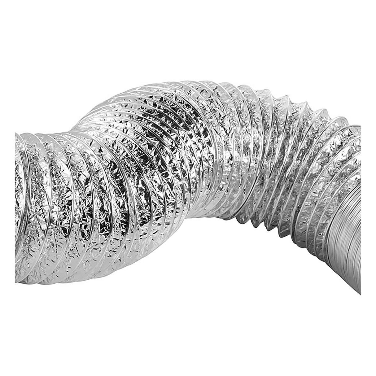 Lambro 4-In. UL 2158A Clothes Dryer Foil Flex Transition Duct, 50 Ft.