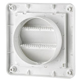 Lambro 4-In. White Plastic Air Intake Louver Vent with Removable Screen