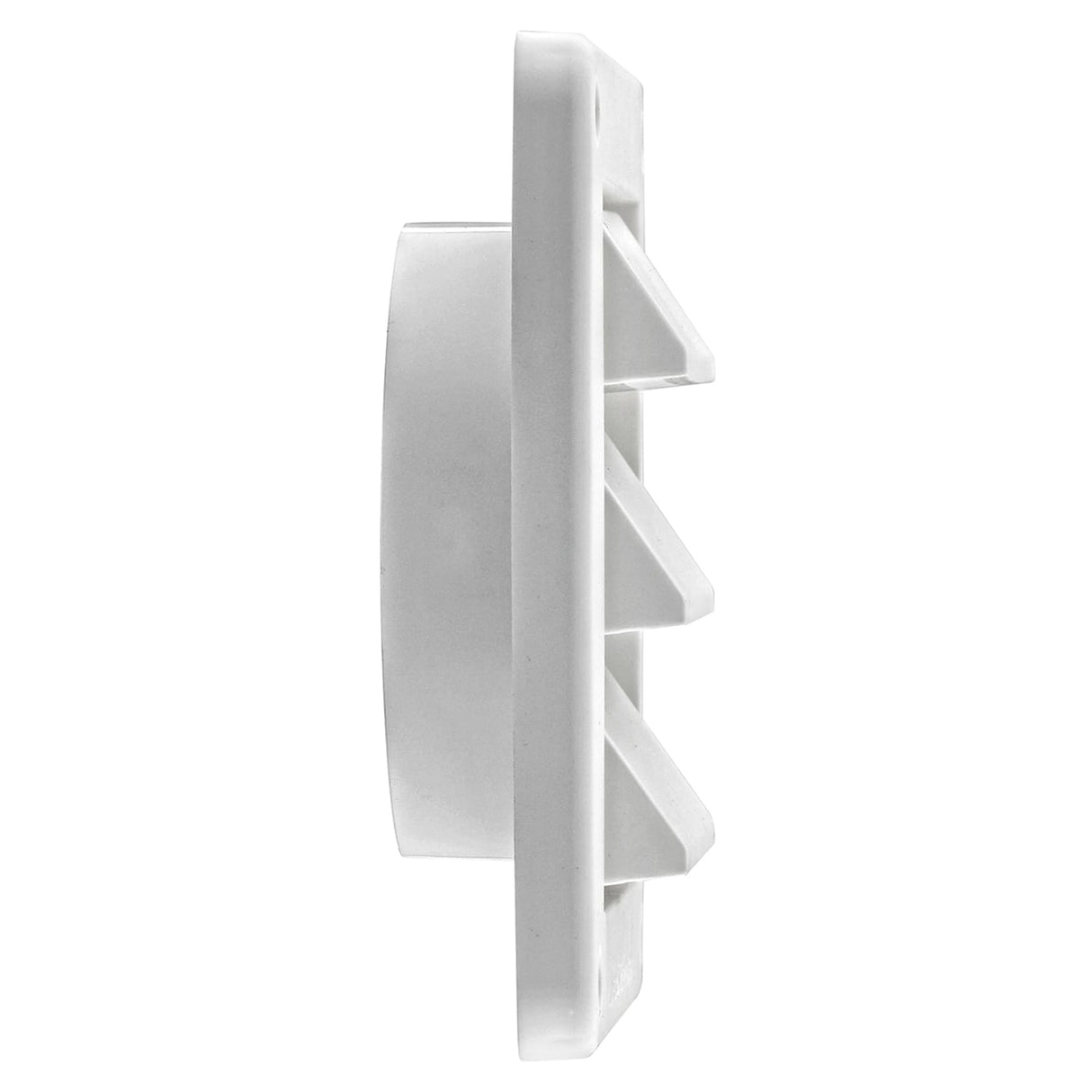 Lambro 4-In. White Plastic Air Intake Louver Vent with Removable Screen