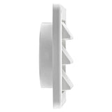 Lambro 4-In. White Plastic Air Intake Louver Vent with Removable Screen