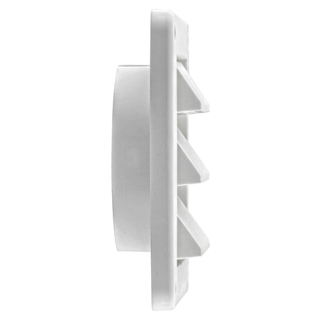 Lambro 4-In. White Plastic Air Intake Louver Vent with Removable Screen
