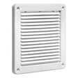 Lambro 6-In. White Plastic Fresh Air Intake Vent with Mini Louvers and Removable Screen, White, 606W-ML