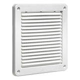 Lambro 6-In. White Plastic Fresh Air Intake Vent with Mini Louvers and Removable Screen, White, 606W-ML