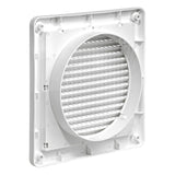 Lambro 6-In. White Plastic Fresh Air Intake Vent with Mini Louvers and Removable Screen, White, 606W-ML